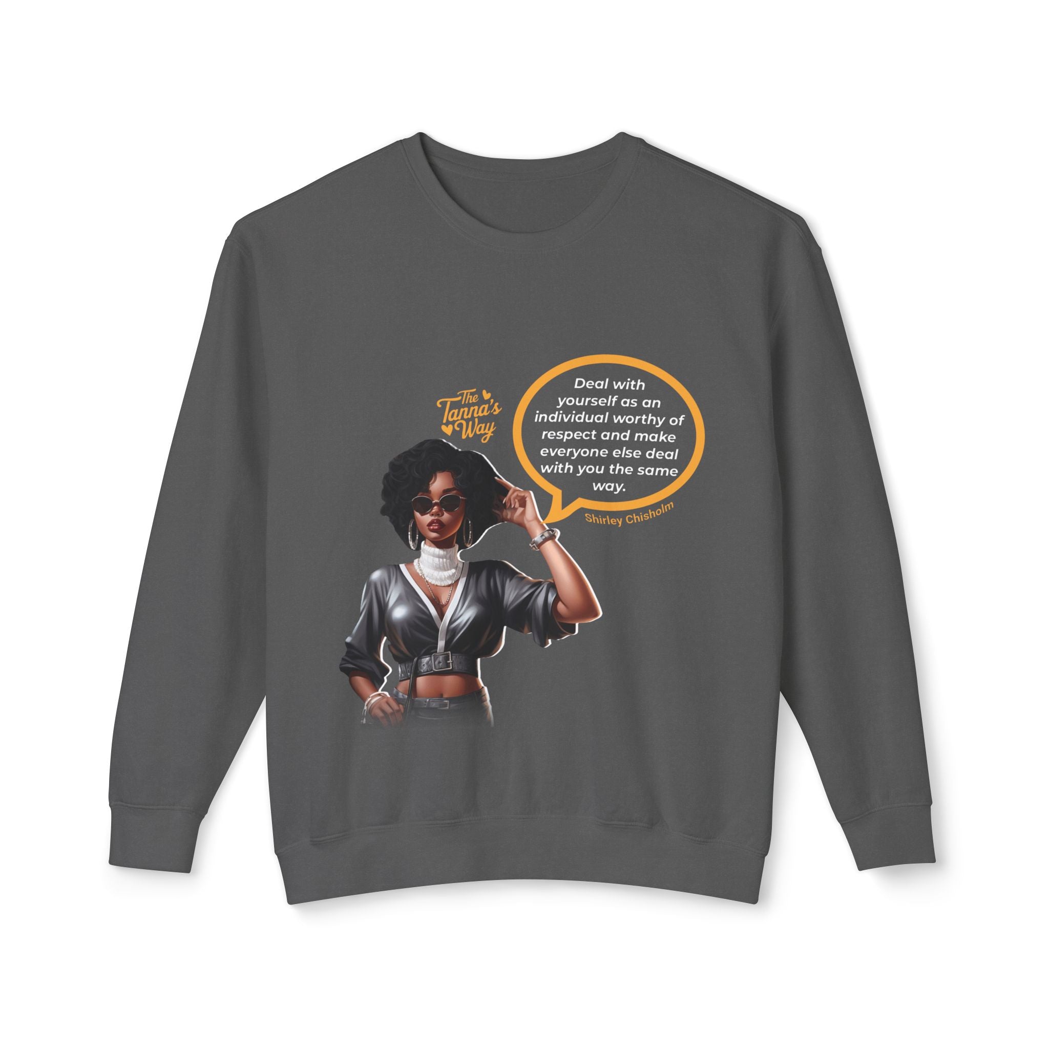 Shirley Chisholm | Unisex Lightweight Crewneck Sweatshirt